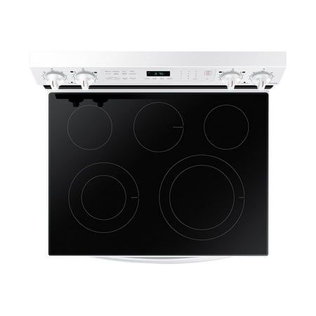 Samsung - 6.3 cu. ft. Freestanding Electric Range with WiFi, No-Preheat Air Fry & Convection - White