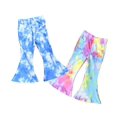 thumbnail image 3 of Daisy Del Sol Little Girls Boho Bell Bottom Stretch Legging Flared Soft Yoga Pants Toddler Childrens Kids 2T-5T, 3 of 5