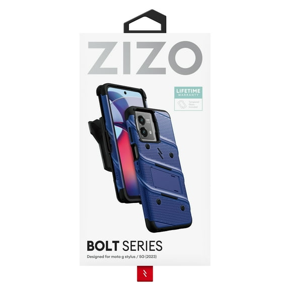 ZIZO BOLT Bundle moto g stylus (2023) / 5G Case with Tempered Glass