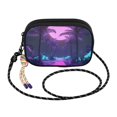 thumbnail image 2 of FORMRS Mini Crossbody Bag for Women Adjustable Shoulder Rope Travel Casual Phone Purse, Pink Neon Road, 2 of 7