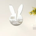 thumbnail image 3 of Nordic Acrylic Mirror Cartoon Wall Camera Props Kids Room Wall Decoration A/ Acrylic mirror sticker mirror rabbit, 3 of 5