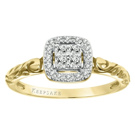 Keepsake Ella 1/5 Carat T.W. Certified Diamond 10kt Yellow Gold Ring