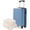 Blue-gray + ABS, variant on 20-Inch Hardshell Carry-On Luggage, Lightweight Durable ABS Suitcase with Spinner Wheels, Built-in TSA Lock, 2 Packing Cubes, Blue-gray