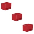 thumbnail image 3 of Vogacara Caja de almacenamiento de tarjetas comerciales Organizador portátil de gran capacidad Estuches para juegos Protectores Contenedor universal Rojo 3piezas Vogacara CBP255155, 3 of 6