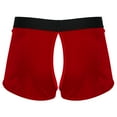 thumbnail image 2 of ZDHOOR Mens Santa Claus Costume Christmas Flannel Boxer Shorts Red-D XXL, 2 of 6