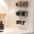 thumbnail image 3 of Mosiee Wall Mounted Glasses Organizer Rack Self Adhesive Sunglasses Holder Storage Box High-End New 2024 Display Shelf Home Decoration, 3 of 8