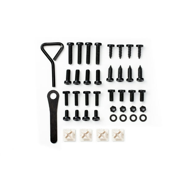 Rightcar Solutions License Plate Ultimate Screw Kit, Stainless Steel (Black)