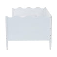 thumbnail image 2 of Baxton Studio Malaya Modern White Wood Full Daybed with Scalloped Edges, 2 of 6
