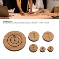 thumbnail image 4 of Sewing Circle Ruler Quilting Template Basswood Multifunctional Fabric Sewing Template Tool for Handcraft, 4 of 7