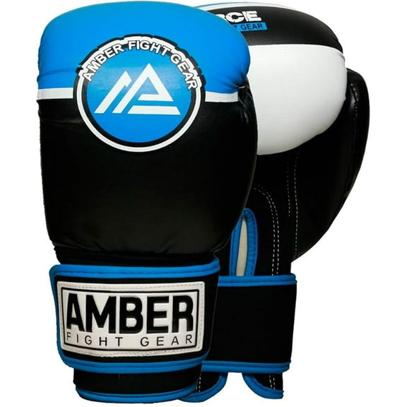 Force Boxing Gloves Boxing Kickboxing Muay Thai Training Gloves Sparring Punching Bag Mitts 16Oz Blue/Black