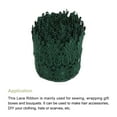 thumbnail image 3 of Uxcell 3.14 inch Wide 5 Yard Lace Ribbon Floral Pattern Dark Green Embroidered Lace Trim for Sewing Making, Gift Wrapping, 3 of 5