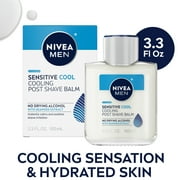 NIVEA MEN Sensitive Cool Post Shave Balm with Seaweed Extract, After Shave for Men, 3.3 fl oz
