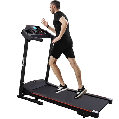 SUGIFT Electric Folding Exercise Treadmill 2.0 Hp for Home Use  Easy Assembly Running Machine with Speaker and Cup Holder