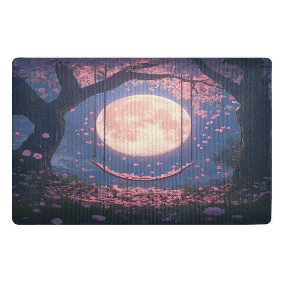BZSMCE Floor Mats 32x20in Pink Moon Creativity Doormats