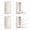 White, variant on HonorHut 4 Pack Folding Coat Hooks Retractable Wall Hook Invisible Wall Mounted Hangers for Bedroom Bathroom Entryway Closet White