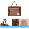 thumbnail image 4 of Uxcell 16.7 x 12.8 Inch Art Portfolio Case for Artwork Drawing Sketch, Dark Brown, 4 of 5