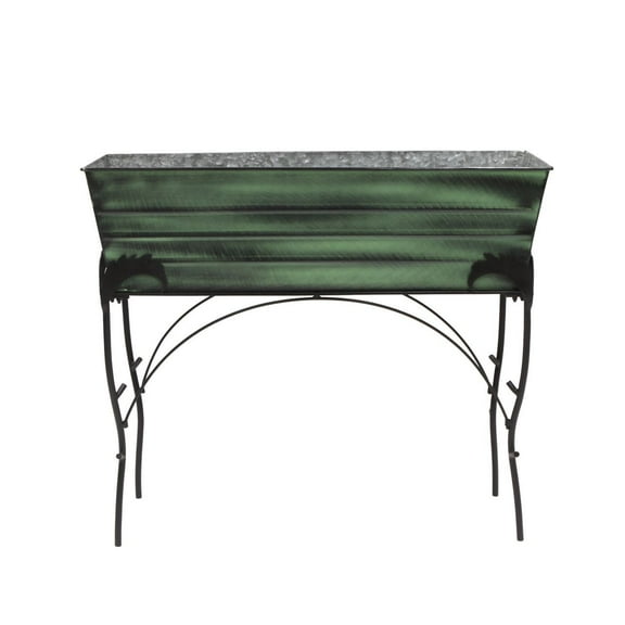 Achla 36" x 30"H Green Flower Box With Flora Stand