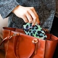 thumbnail image 6 of Neon Colored Leopard Skin Women's Credit Card Holder PU Leather Zipper Wallet RFID Blocking, 6 of 7