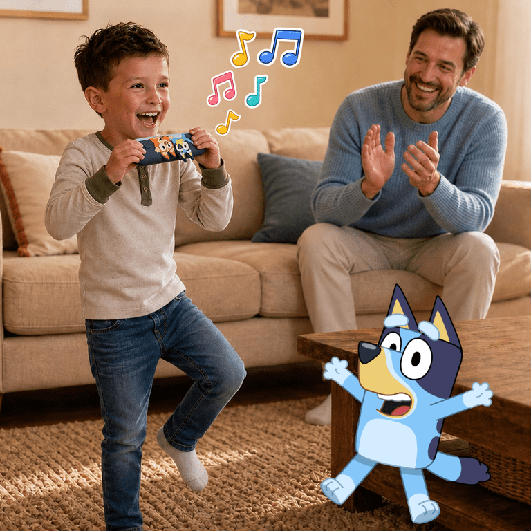Bluey Electronic Harmonica Musical Toy with Songbook photo 3