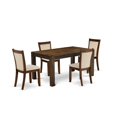 thumbnail image 6 of CNMZ5-N7-32 - Dining Table and 4 Modern Chairs - (Distressed Jacobean Finish), 6 of 6