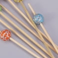 thumbnail image 2 of FELTECHELECTR 100 palillos desechables hechos a mano para cócteles, palillos creativos de bambú para aperitivos, palillos de madera para frutas, decoración de fútbol, suministros para fiestas., 2 of 7