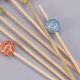 thumbnail image 2 of FELTECHELECTR 100 palillos desechables hechos a mano para cócteles, palillos creativos de bambú para aperitivos, palillos de madera para frutas, decoración de fútbol, suministros para fiestas., 2 of 7