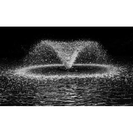 Laminated Poster Splash Drop Black White Ter Water Fountain Laminated Poster Splash Drop Black White Ter Water Fountain Print 11 X 17