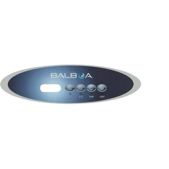Balboa Water Group BBG11725 Topside Control Oval Overlay with 4-Button for VL260 Jets, Jets, Temp & Light