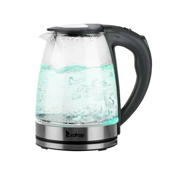 O'Force Electric Glass Kettle Tea Maker with Temperature Controls, Hot Water Boiler, Auto Shut Off Boil Dry Protection, HD-1861-A 110V 1200W 1.8L US Plug