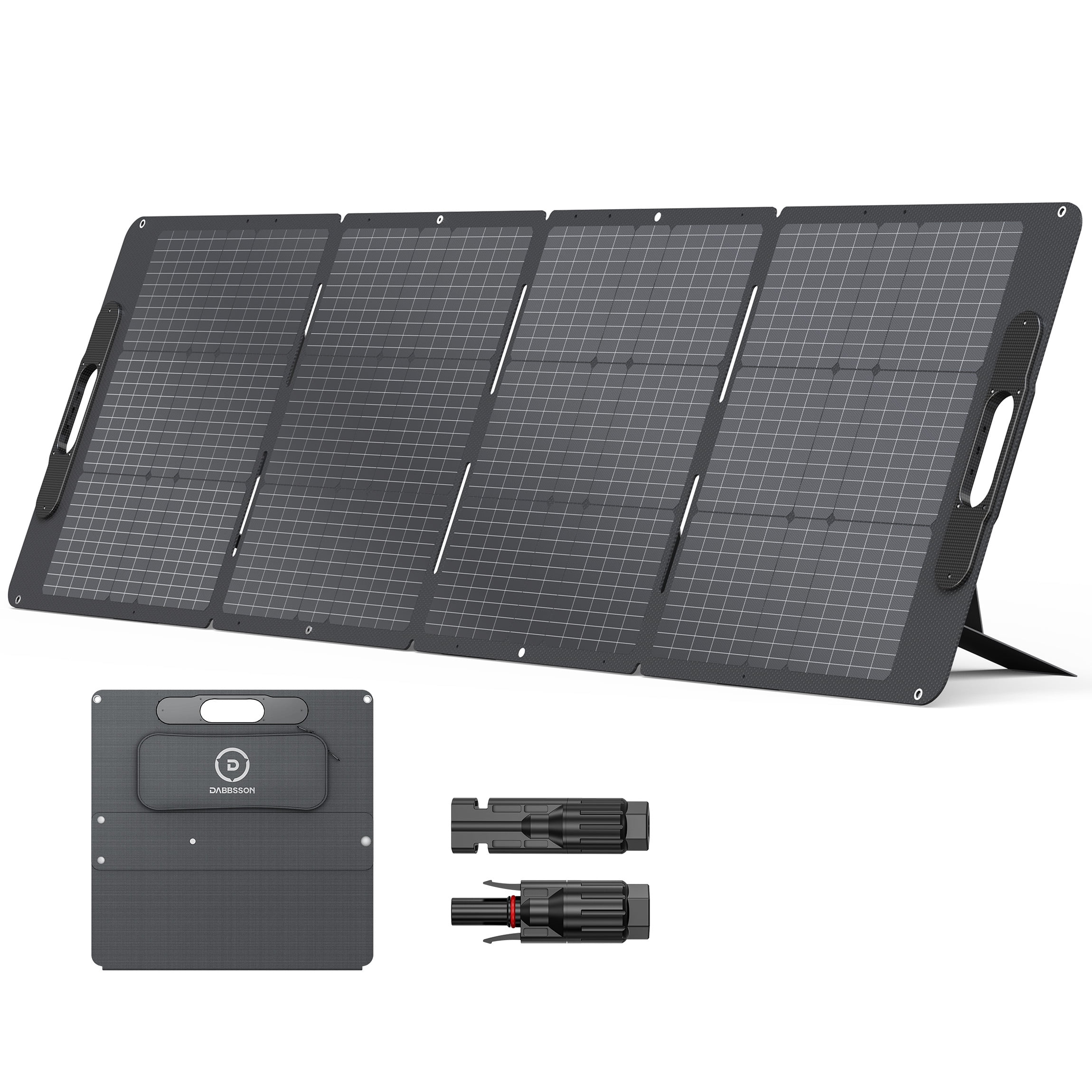 Dabbsson 1382Wh Solar Generator DBS1400 Pro with 210W Solar Panel, 2400W LFP(LiFePO4) Battery, Fast Charging, for Home Backup Power, Camping & RVs