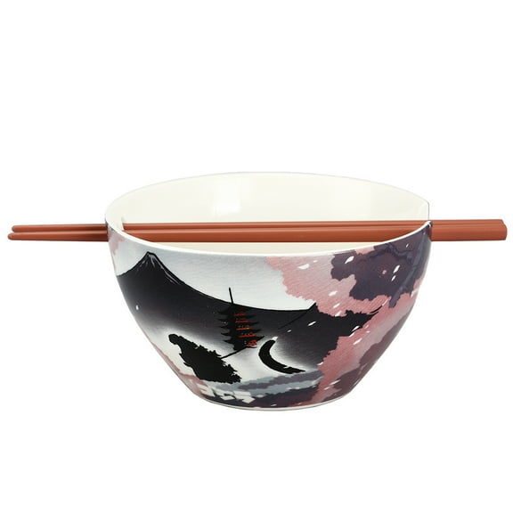 Godzilla 20 oz Ramen Bowl with Chopsticks