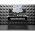 thumbnail image 3 of Monoprice Studio Workstation with Dual 3U Rack Bays and 66-key Keyboard Controller Tray, For Modern Home Studio - Stage Right Series, 3 of 6