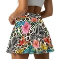 thumbnail image 4 of Yuyamidu Hibiscus Skorts Skirts for Women Tennis Skirts Leopard Print Athletic Golf Skorts Casual Workout Skirt with Shorts Pockets, Size S, 4 of 7