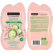 Freeman Facial Mask Variety Set: Clay, Peel-Off, Gel, Mud Face Masks, Clearing, Hydrating, Detoxifying & Rejuvenating Skincare Essentials, Variety Set, Travel Facial Masks, 12 Count