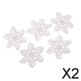 thumbnail image 1 of Parches de Flores Bordados Blancos Soledad Apliques DIY 5 Piezas 2x5, 1 of 8
