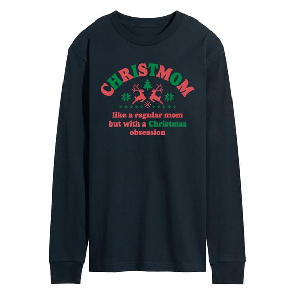 Instant Message - Christmom Long Sleeve Graphic T-Shirt