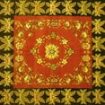 thumbnail image 1 of Ahgly Company Machine Washable Indoor Square Persian Yellow Traditional Area Rugs, 8' Square, 1 of 4