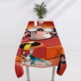 thumbnail image 5 of The Incredibles-theme square tablecloth has an iconic print, fits most tables, and is easy to care for perfect gifts for fans friends and family，55" x 71"（140*180cm）, 5 of 5