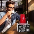 thumbnail image 5 of TIELUTT Wood Double Disposable Cup Holder with Marker Slot Cup Glasses Drying Rack Fridge Rack Metal Cork Display Container under Racks for Glasses Glass Holders for Dishwasher, 5 of 5