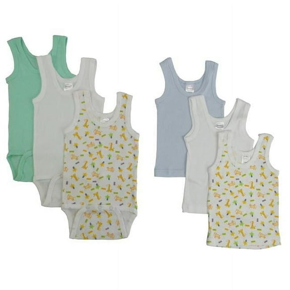 CS-109NB-037NB Boys Printed Tank Top, Assorted - Newborn