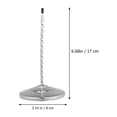 thumbnail image 2 of UPGRATOR Support de Reçu en Acier Inoxydable Argenté Base Ronde pour Registres de Caisse, 2 of 7