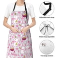 thumbnail image 6 of Cauagu Easter Rabbit Aprons with Pockets,Waterproof Apron for Women,Kitchen Cooking Apron Adjustable Bib Aprons Chef Apron for Cooking,Drawing,Crafting, 6 of 8