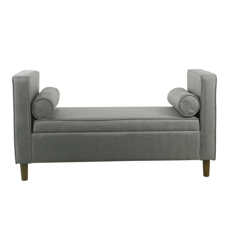 Telesphorus upholstered flip sale top storage bench