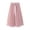 Pink, variant on IROINNID Long Comfort Waist Skirt For Women Fashion High Waist Mesh Skirt Pleated Solid Color Skirt