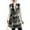 Black, variant on Goindgs Coats for Women Shacket Jacket Vest Plaid Sleeveless V Neck Lapel Waistband Thick Autumn Winter Wear Coat Casual Lapel Jackets Black-L