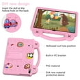 thumbnail image 4 of SaniMore for Lenovo Tab M10 Plus 3rd Gen 10.6 inch 2022 TB-125F/128F EVA Kids Case, Skin-Proof Texture Pencil Holder Hand Strap Foldable Kickstand Shockproof Protective Case for Boys Girls, Pink, 4 of 8