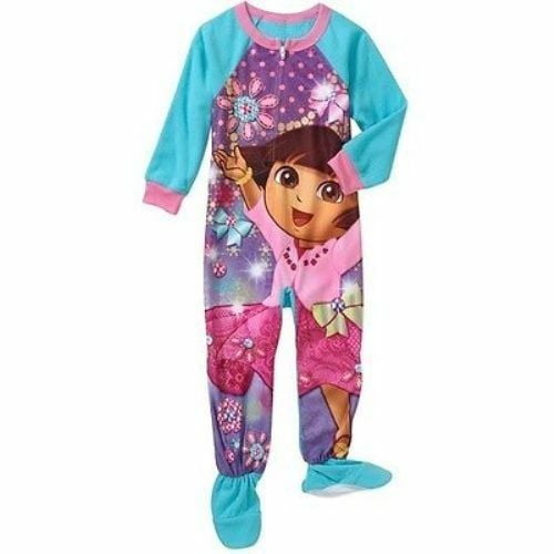 Nickelodeon Nickelodeon Dora The Explorer Footed Sleeper Pajama Girl