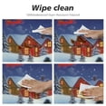 thumbnail image 4 of JEUXUS  Christmas Tree Elastic Edged Table Cover Round, Christmas Snowflake Fitted Tablecloth, Outdoor &amp; Indoor, Picnic, Patio, Lodge Party Decor Present,, 4 of 7