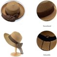 thumbnail image 4 of Women Floppy Sun Hats Fashionable Summer Wide Brim Cap BeachStraw Hat UV Protect UPF50 Travel Packable Beach Island, 4 of 5