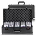 thumbnail image 5 of Graded Card Storage Box, 162 PSA Cards Holder, Sports Card Case with Lock & Foam Dividers, Fits BGS, SGC, Toploaders, Card Carrying Case, 5 of 9